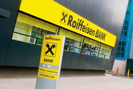 Raiffeisen Bank a obtinut un proft in crestere cu 6%, in primele noua luni, de 86 milioane euro