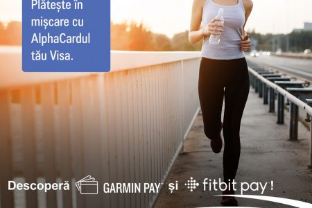 Alpha Bank lansează soluțiile de plată Garmin Pay și Fitbit Pay