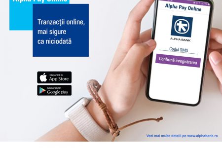 Alpha Bank România lansează aplicația Alpha Pay Online. Plăți mai simple și mai sigure cu ajutorul autentificării biometrice