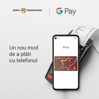 Clienţii Băncii Transilvania au încă o opţiune pentru cumpărături cu telefonul, Google Pay