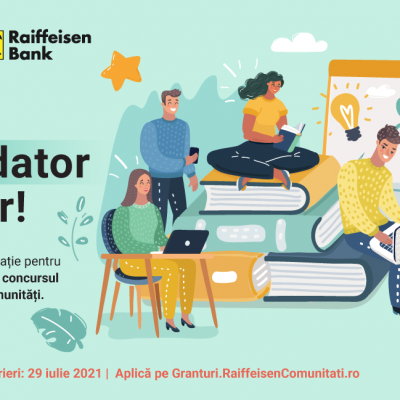 Raiffeisen Bank a lansat o nouă ediție a concursului de granturi Raiffeisen Comunități, care presupune finanțări nerambursabile de 500.000 de lei pentru 10 proiecte educaționale