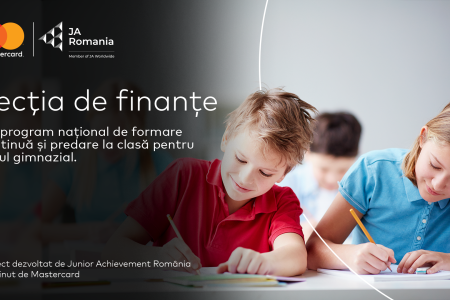 Mastercard și Junior Achievement lansează „Lecția de finanțe”, un program național de educație financiară, pentru profesorii din învățământul gimnazial